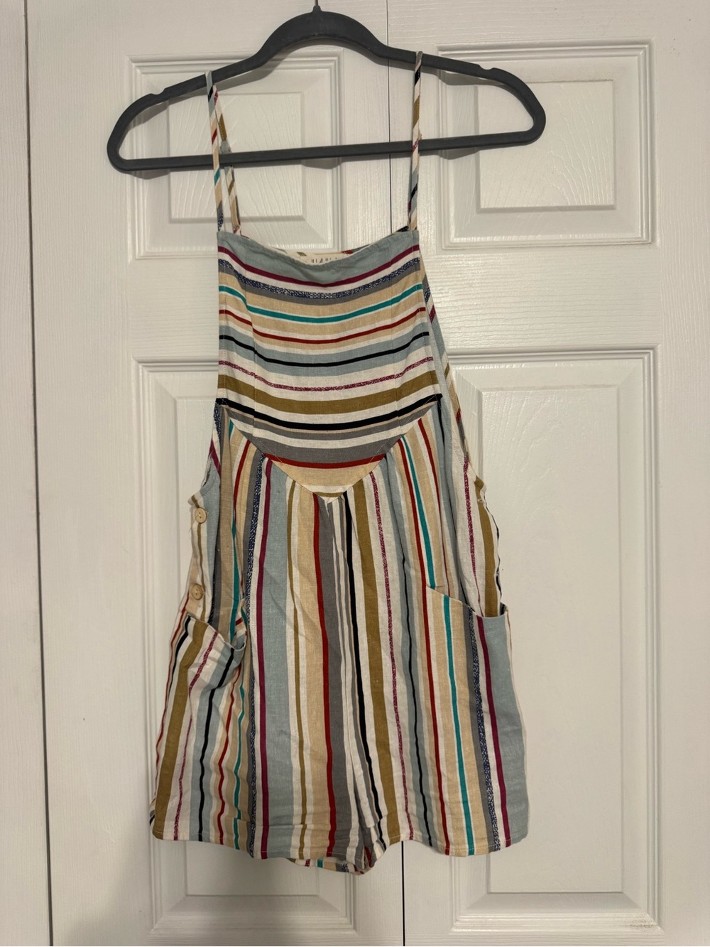 ILLA ILLA Multicolor Striped Romper with Thin Straps